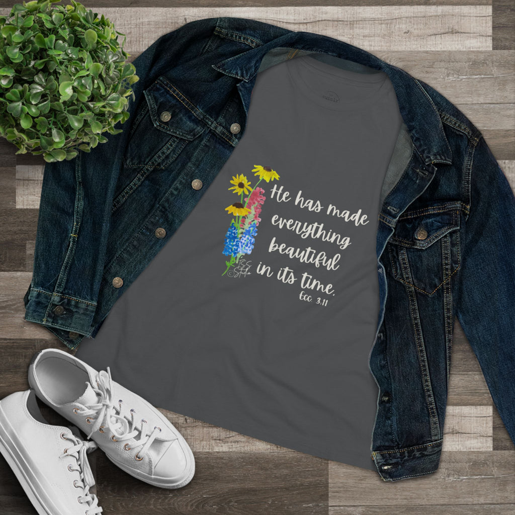 Women's Cotton Faith Graphic Tee - Texas Wildflower Collection-T-Shirt-Wholesale-Boutique-Clothing-Accessories