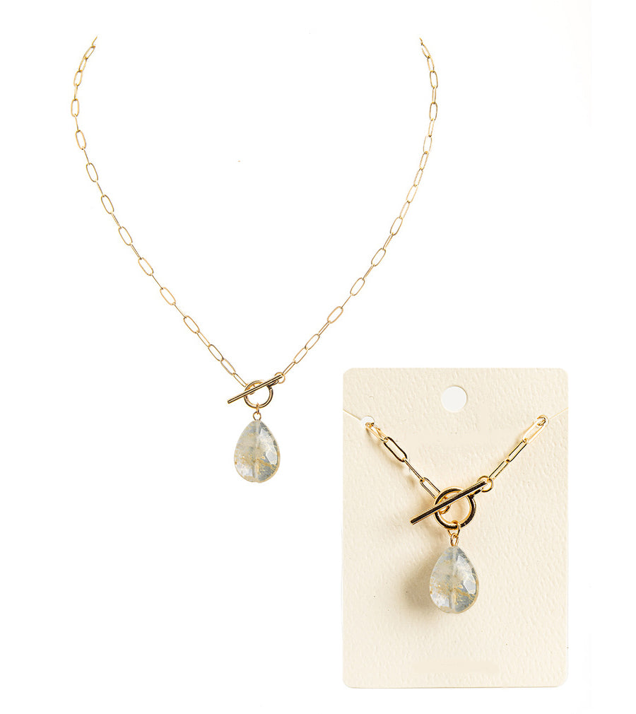 Mackenzie Necklace - Natural Stone-Necklaces-Wholesale-Boutique-Clothing-Accessories