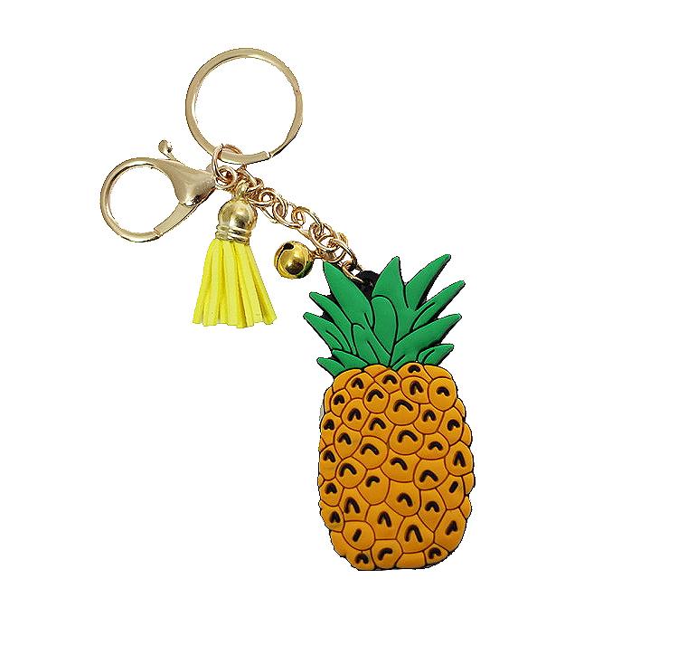 Pineapple Rubber Key Chain-Key Chains-Wholesale-Boutique-Clothing-Accessories