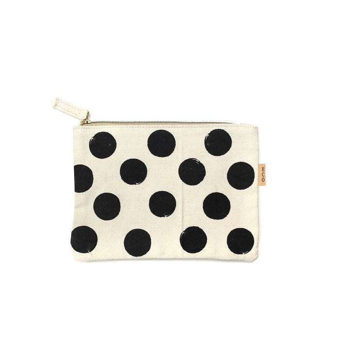 Polka Dot Canvas Cosmetic Bag-Cosmetic Bags-Wholesale-Boutique-Clothing-Accessories