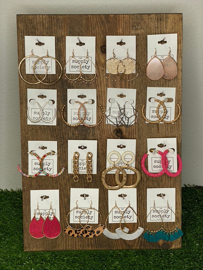 Short Earring Display Board-Displays-Wholesale-Boutique-Clothing-Accessories